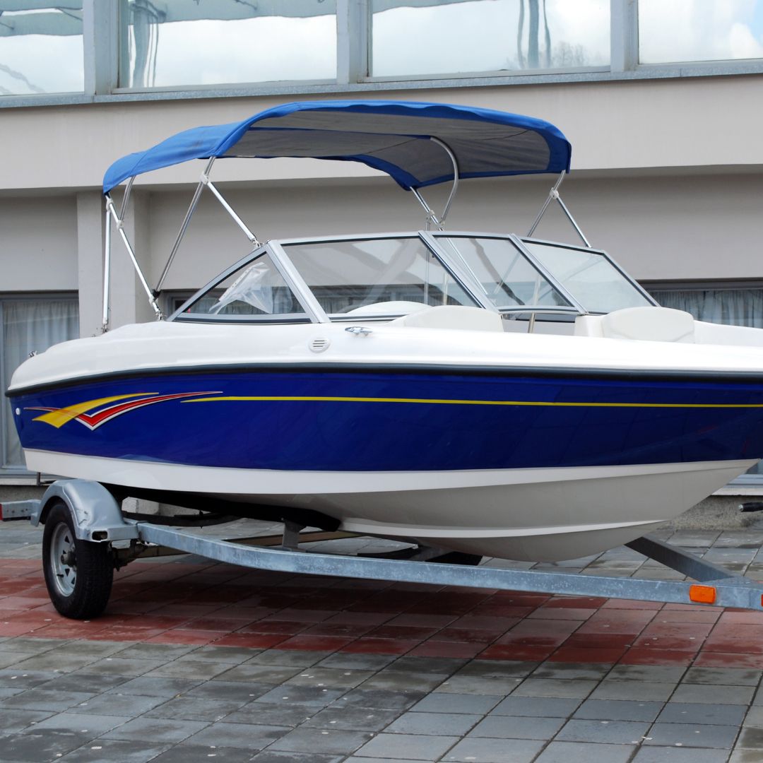 Boat on trailer
