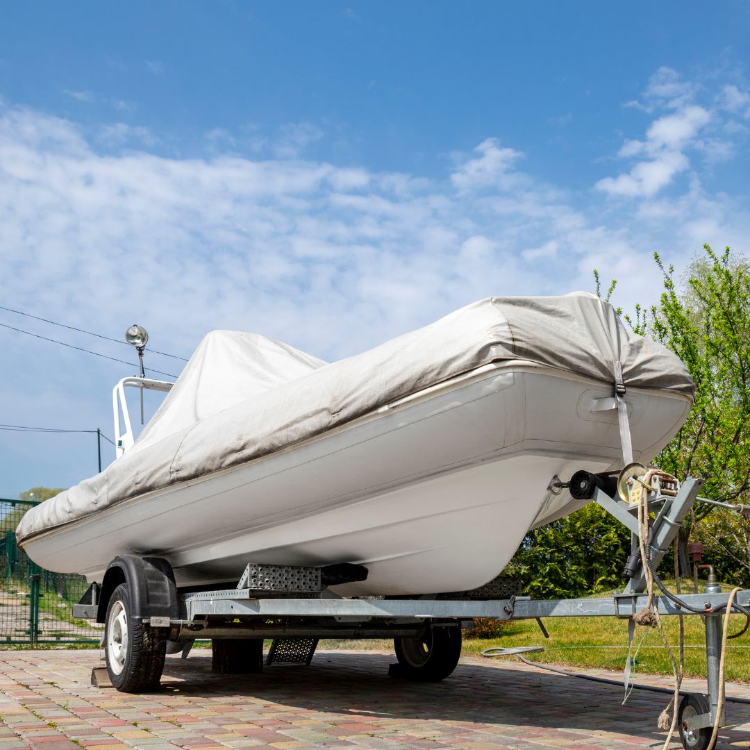 Boat on trailer