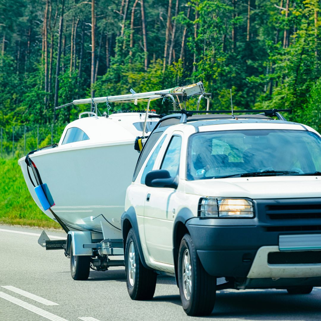 Boat being hauled through the mountains