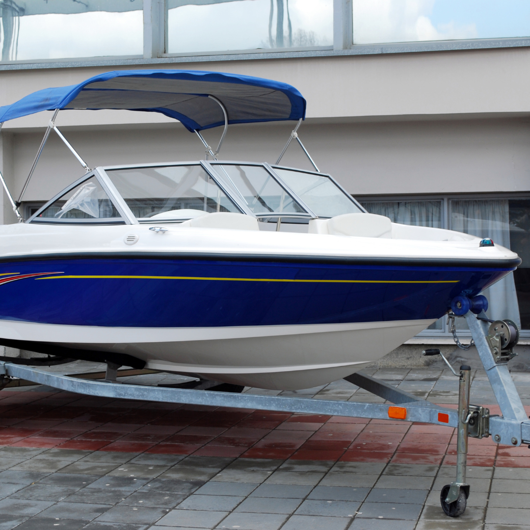 boat on a trailer
