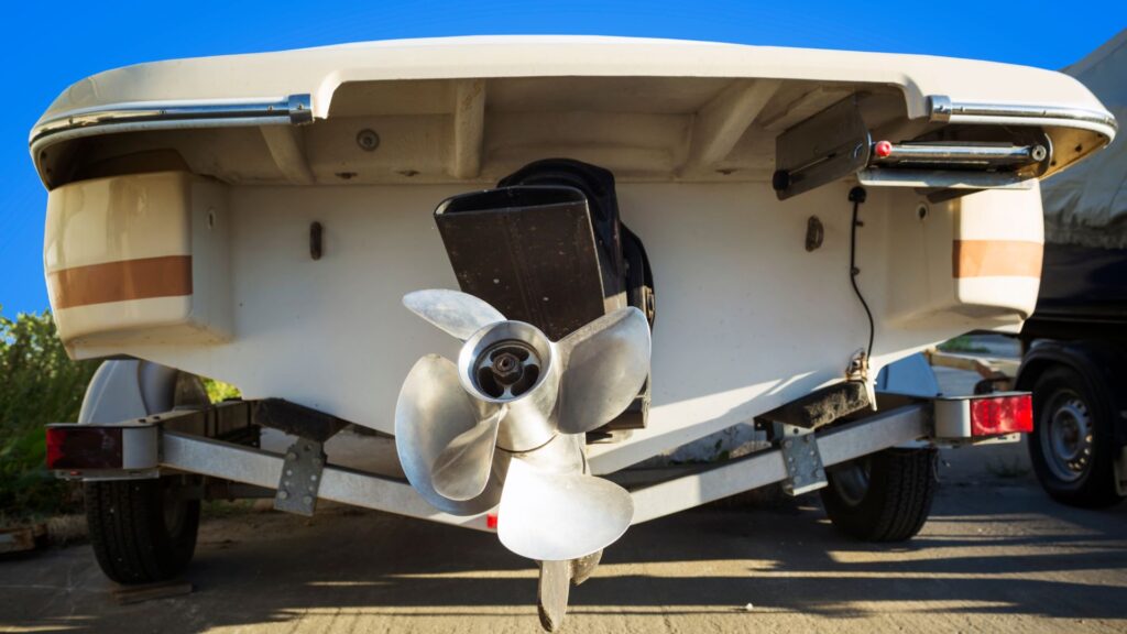 boat on trailer