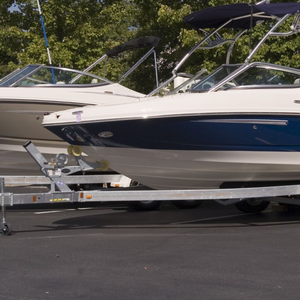 boat on trailer